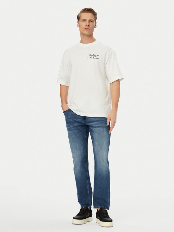 Calvin Klein Jeans Calvin Klein Jeans Póló LV04RE828G Fehér Regular Fit
