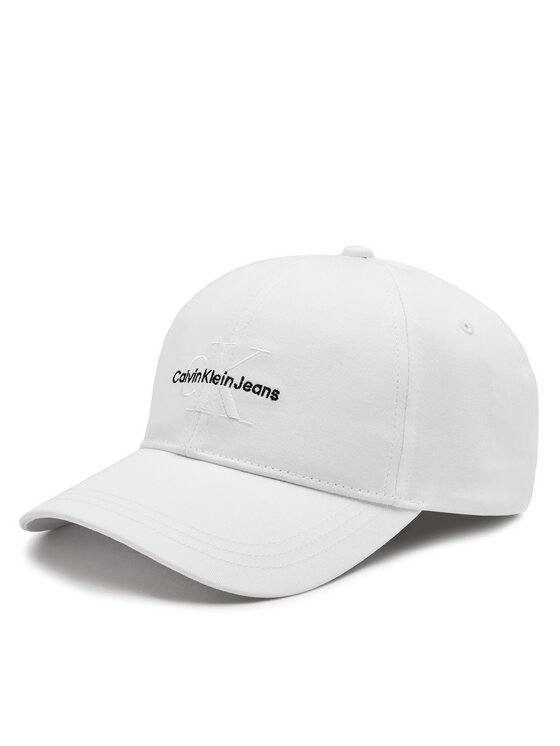 Șapcă Calvin Klein Monologo Embro K50K512180 Alb