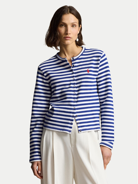 Polo Ralph Lauren Kardigán 211942806001 Modrá Slim Fit