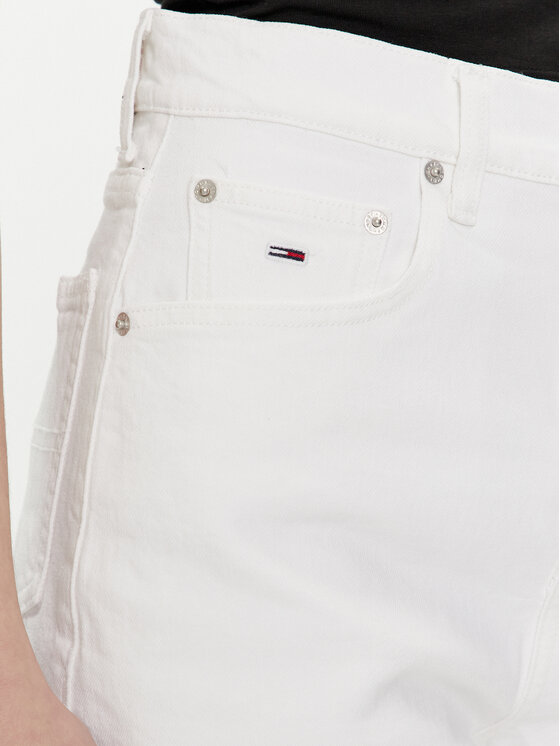 Tommy Jeans Tommy Jeans Kratke traperice DW0DW17636 Bijela Mom Fit