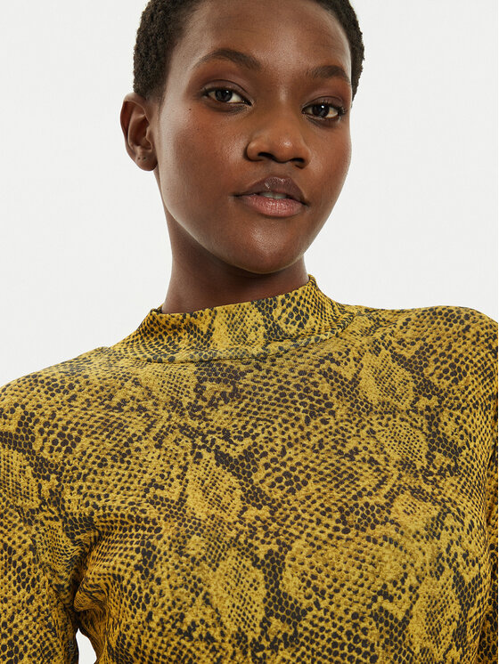 Sisley Sisley Blusa 34GGL200R Giallo Slim Fit