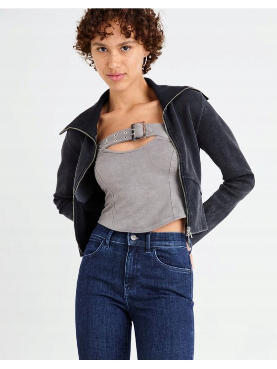 Wrangler Wrangler Jeansy High Skinny 630 Niebieski Skinny Fit