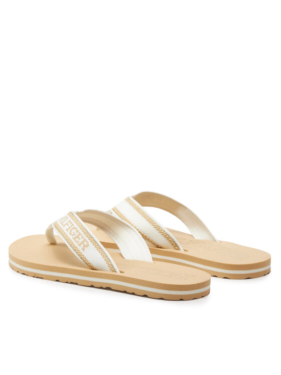 Tommy Hilfiger Tommy Hilfiger Σαγιονάρες Hilfiger Beach Sandal FW0FW07905 Μπεζ