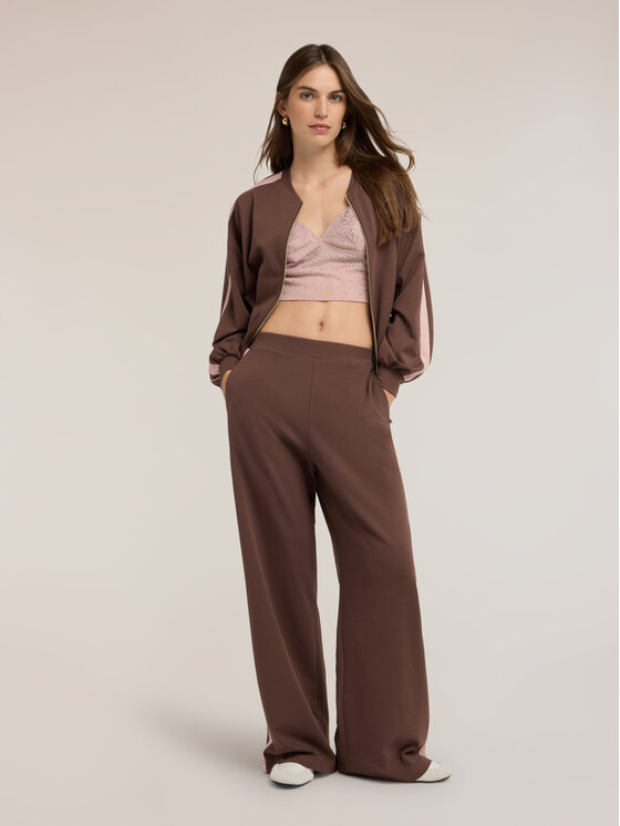 Motivi Motivi Spodnie materiałowe P802W000892N0V2 Brązowy Over Fit