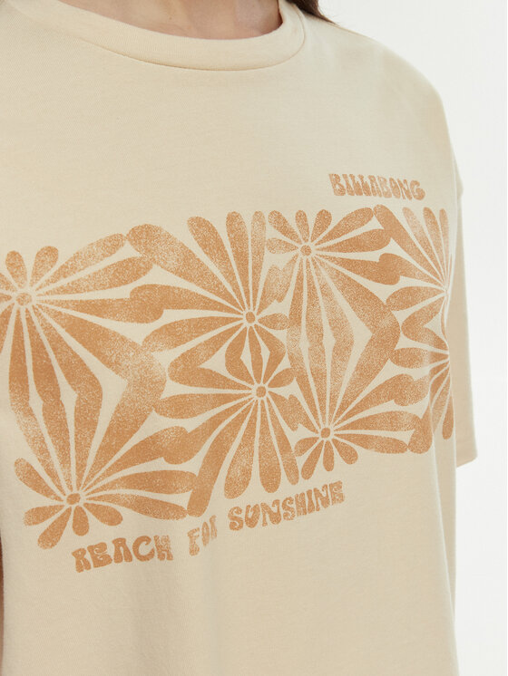 Billabong Billabong T-särk Wander Across EBJZT00483 Beež Loose Fit