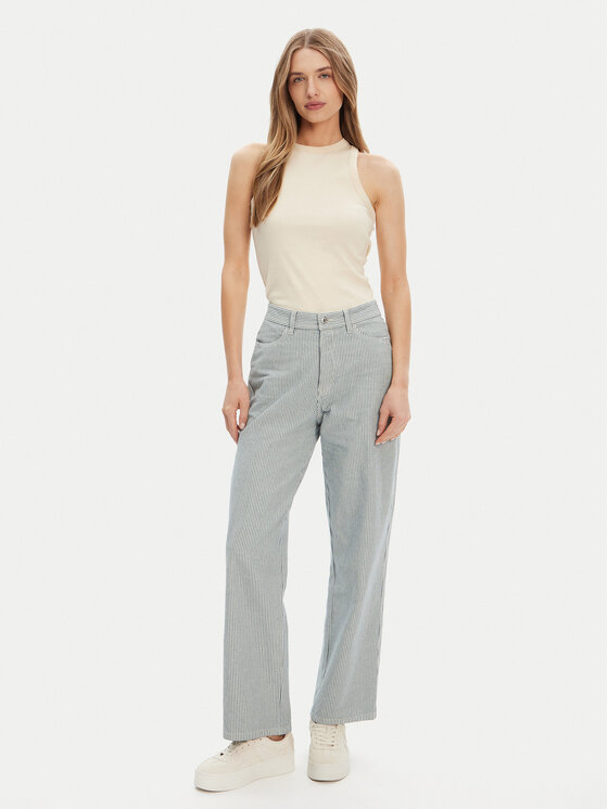 Element Element Hlače iz tkanine ELJNP00124 Modra Regular Fit