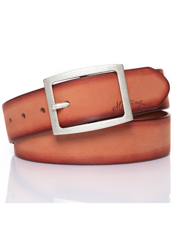Mustang Mustang Pasek Męski BELT Pomarańczowy