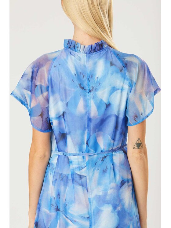 QUIOSQUE QUIOSQUE Každodenné šaty ORCHID DRESS Tyrkysová Regular Fit