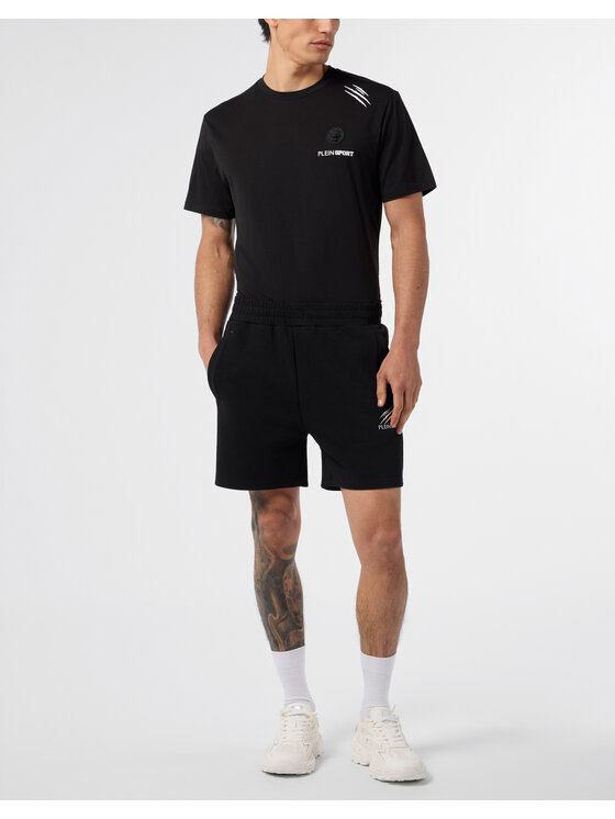 Plein Sport Plein Sport Szorty sportowe 29091 Czarny Jogger Fit