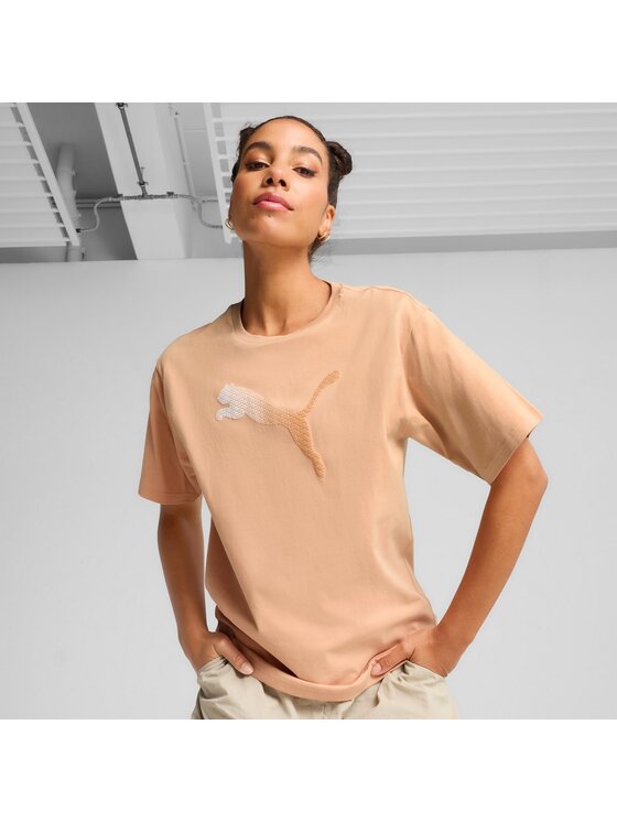 Puma Puma T-Shirt 685054 Beżowy Regular Fit