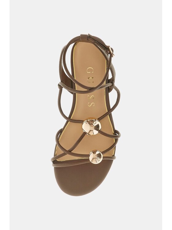 Guess Guess Sandále 182994 Tmavo hnedá