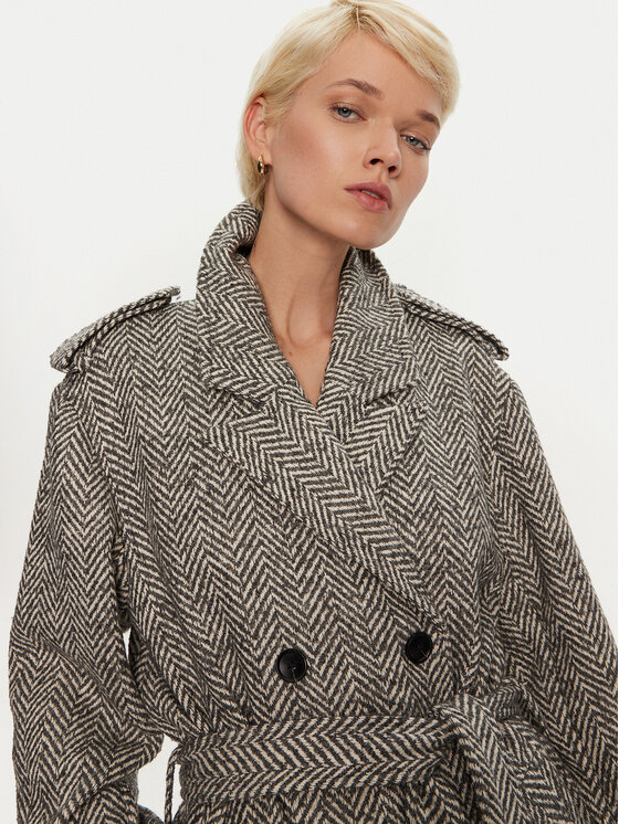 Karen by Simonsen Karen by Simonsen Зимно палто Ritt 10105110 Сив Regular Fit
