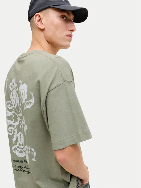 Jack & Jones Jack & Jones Tricou Montauk Back 12290892 Verde Regular Fit