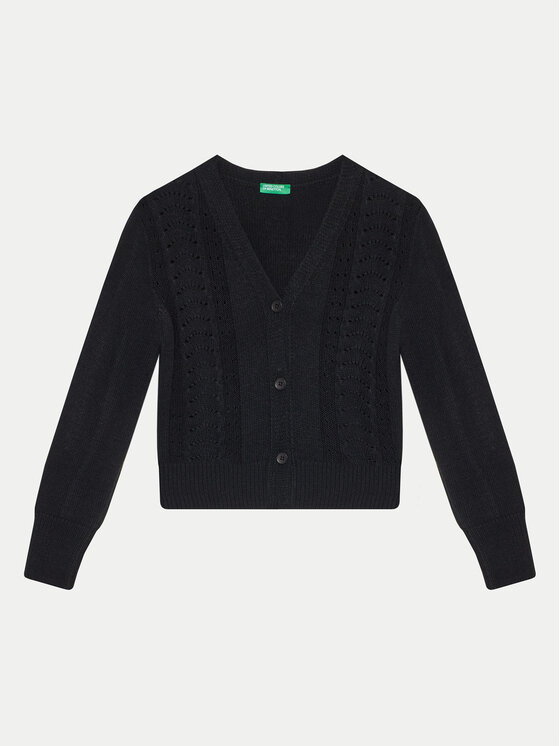 United Colors Of Benetton United Colors Of Benetton Pletena jopica 1370C601Q Črna Regular Fit