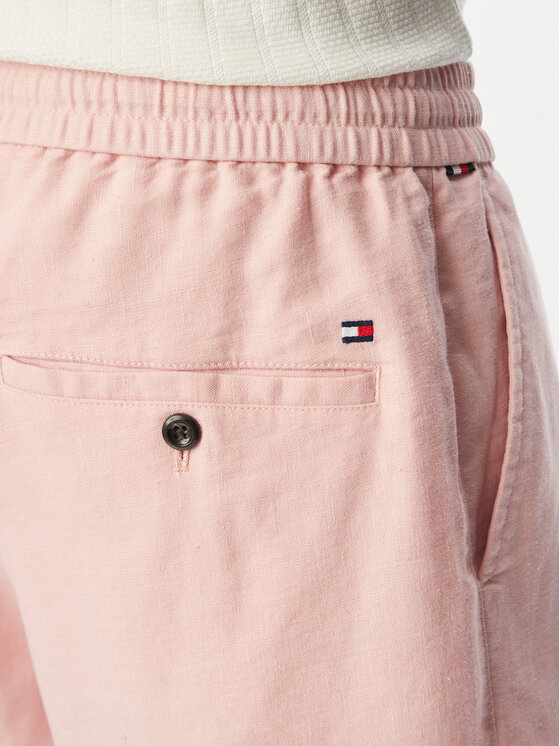 Tommy Hilfiger Tommy Hilfiger Kratke hlače iz tkanine Dover MW0MW44353 Svetlo rožnata Regular Fit