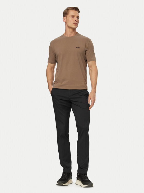 BOSS BOSS T-shirt 50506373 Kaki Regular Fit