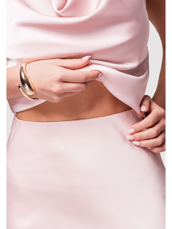 Ombre Ombre Spódnica midi OW-GL-E0003 Różowy A-Line Fit