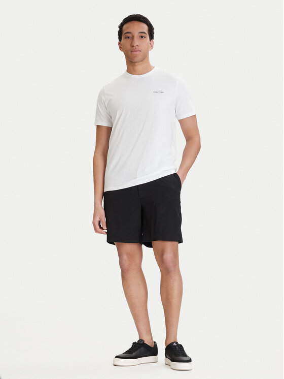 Calvin Klein Calvin Klein T-särk Micro Logo LV04LC255G Valge Regular Fit