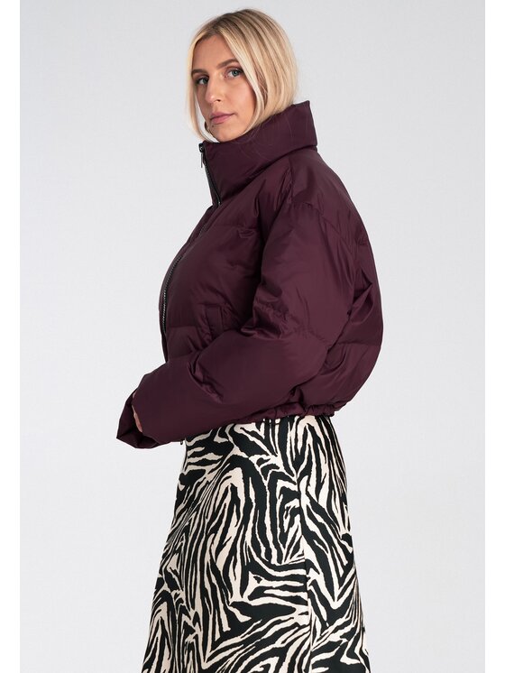 FIGL FIGL Vatovaná bunda M1232 Bordová Regular Fit