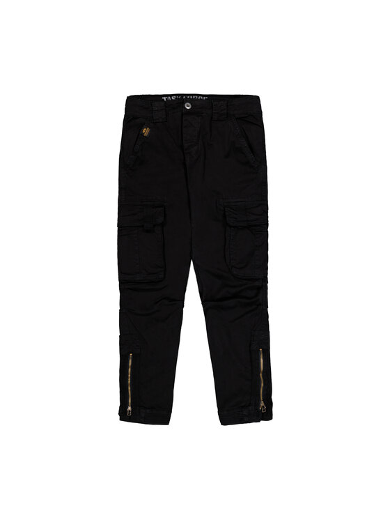 Alpha Industries Alpha Industries Spodnie cargo Task Force Pant Czarny Tapered Fit