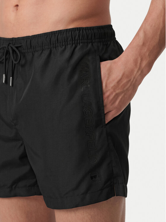 KARL LAGERFELD KARL LAGERFELD Plavecké šortky B1M46001 Čierna Regular Fit