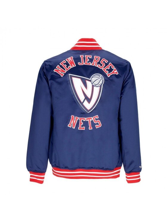 Mitchell & Ness Mitchell & Ness Bundy bomber HEAVYWEIGHT SATIN JACKET NEW JERSEY NETS Tmavomodrá Regular Fit