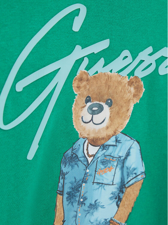 Guess Guess Pulóver L6GQ04 KA6R4 Zöld Regular Fit