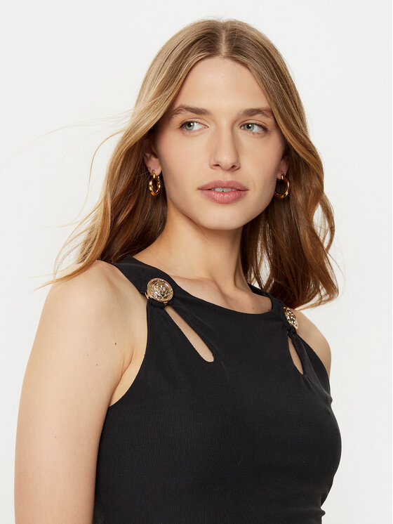 Guess Guess Top W5RP13 KAQL2 Czarny Regular Fit