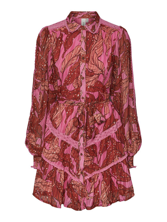 YAS YAS Ежедневна рокля 26030306 Виолетов Regular Fit