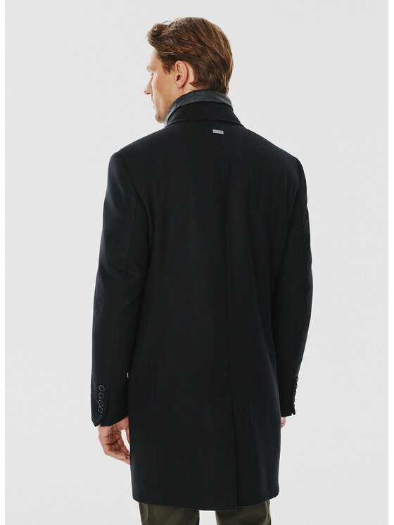 Pako Lorente Pako Lorente Płaszcz P24WF-7X-009 Czarny Classic Fit