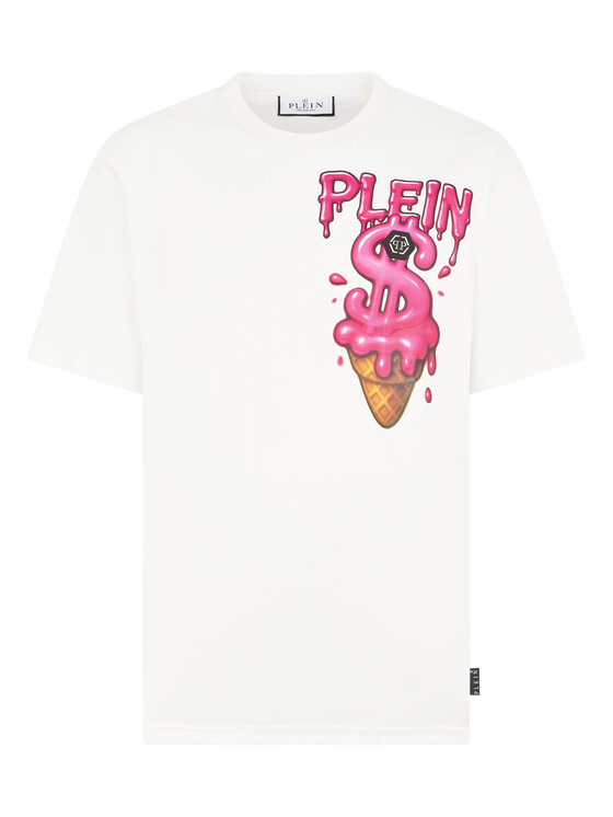 PHILIPP PLEIN PHILIPP PLEIN T-Shirt 30608 Biały Regular Fit