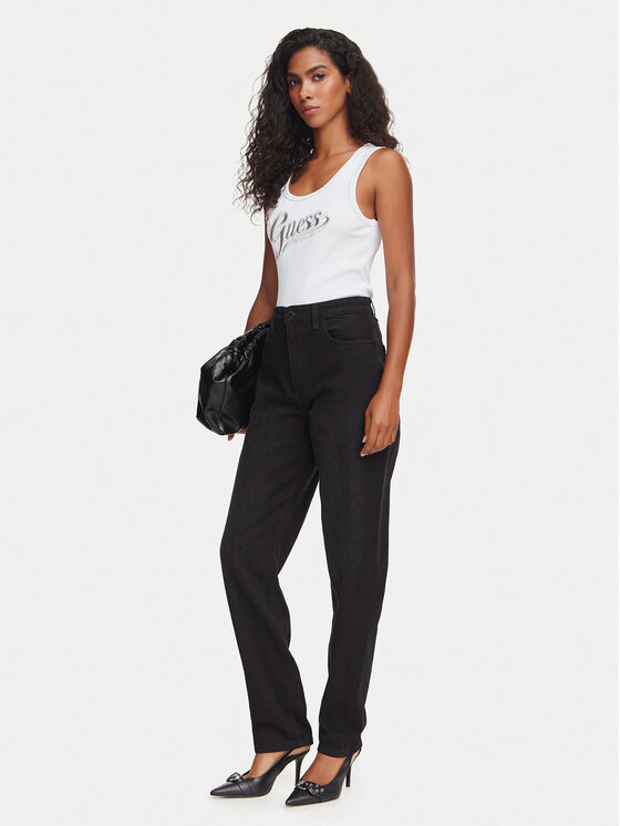 Guess Guess Top W6YP30 K4380 Biały Slim Fit