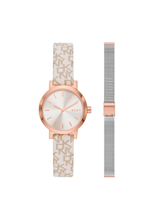 DKNY Hodinky Soho Gift Set NY6605SET Ružová