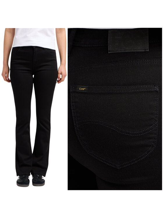 Lee Lee Jeansy Breese Boot Czarny Bootcut Fit