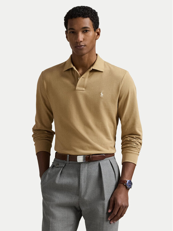 Polo Ralph Lauren Polo Ralph Lauren Polokošile 710680790123 Béžová Custom Slim Fit
