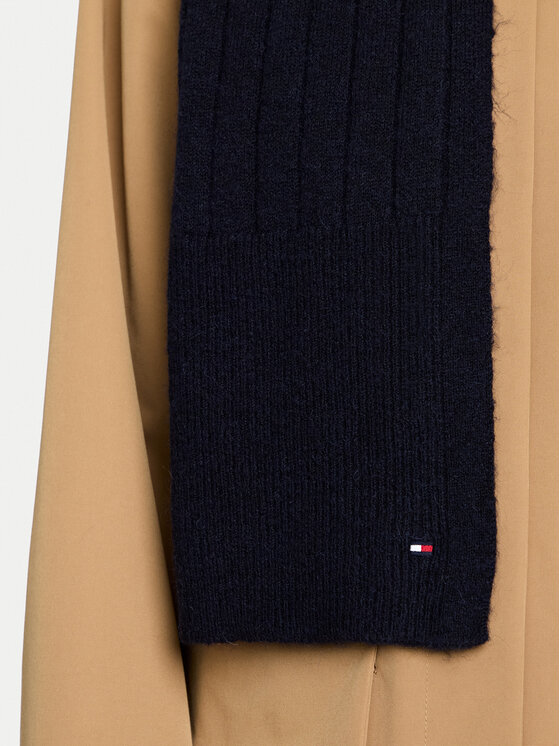 Tommy Hilfiger Tommy Hilfiger Šallīte Flag Fluffy AW0AW17787 Tumši zils