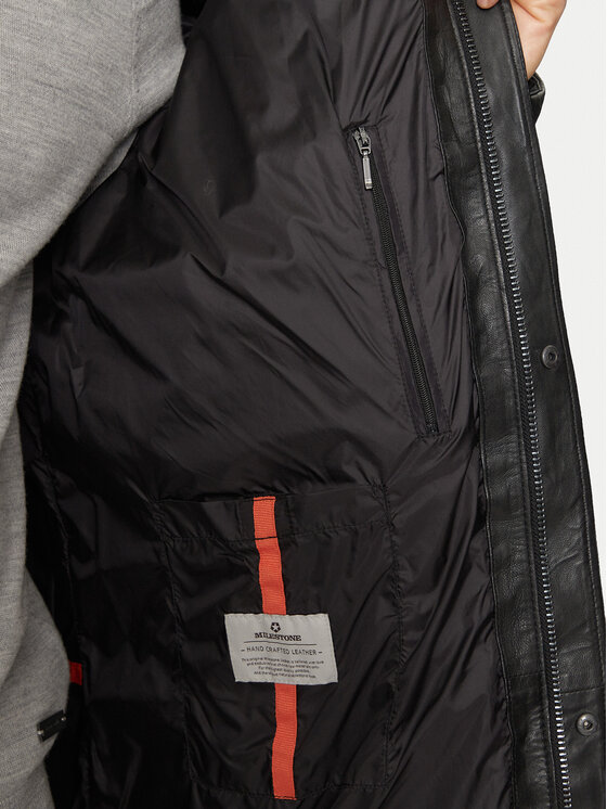 Milestone Milestone Lederjacke Piero 431040 20740 Schwarz Regular Fit