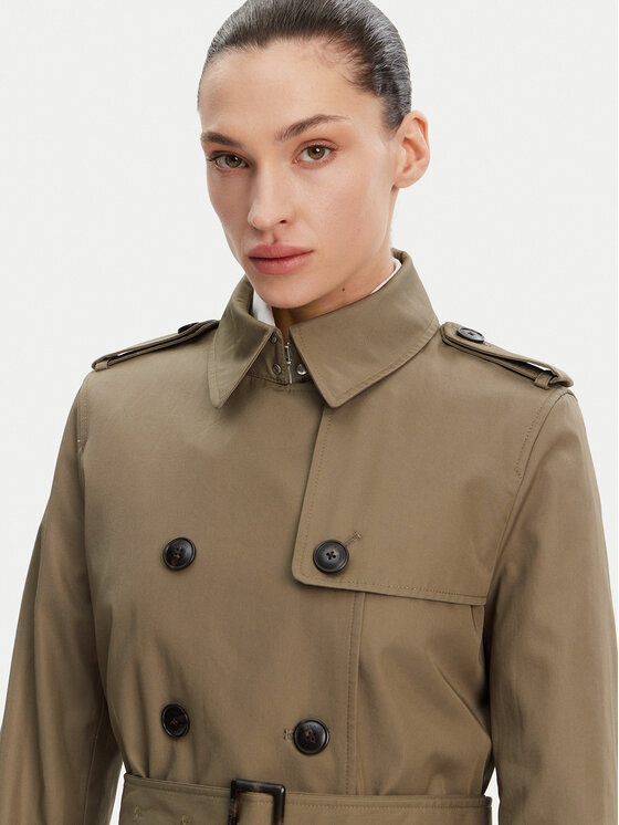 Tommy Hilfiger Tommy Hilfiger Trench WW0WW42133 Kaki Slim Fit