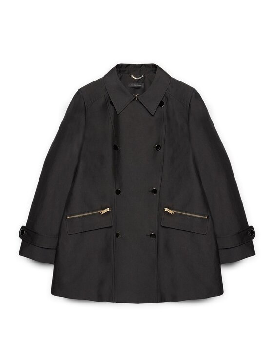 Fiorella Rubino Fiorella Rubino Cappotto 8387T000334N033 Nero A-Line Fit