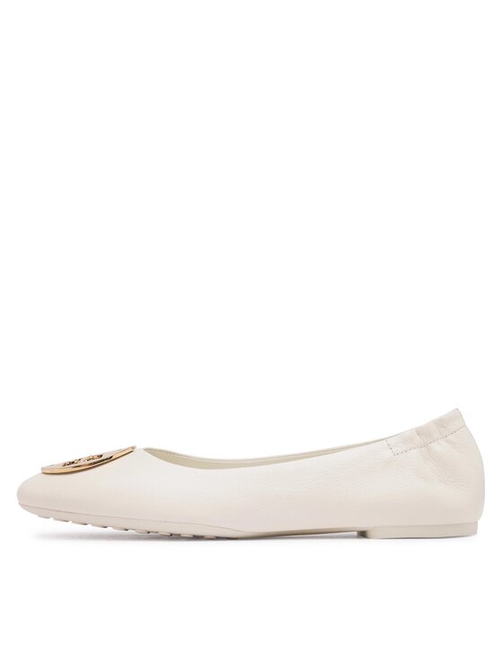 Tory Burch Tory Burch Baleríny Claire Ballet 147379 Écru