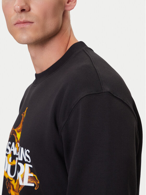 Versace Jeans Couture Versace Jeans Couture Sweatshirt 79GAIE10 CF00E Schwarz Regular Fit