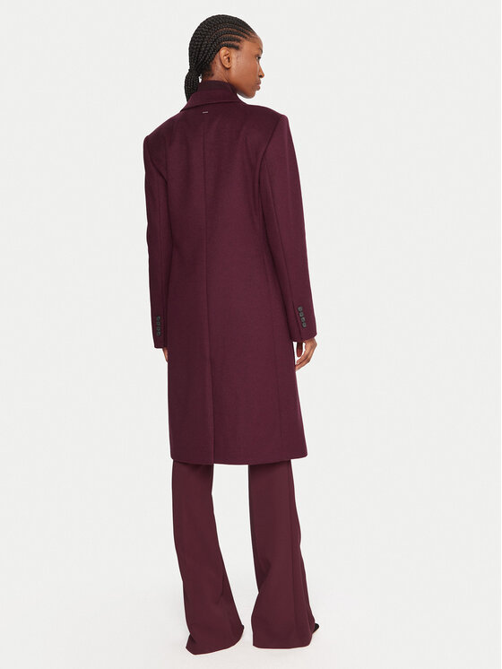 BOSS BOSS Wollmantel Classin 50548371 Violett Regular Fit