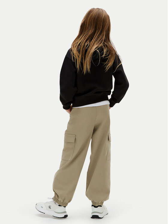Calvin Klein Jeans Calvin Klein Jeans Суитшърт Embro Logo IB0IB02525 M Черен Relaxed Fit