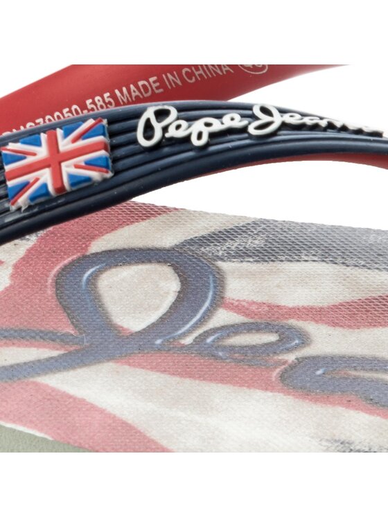 Pepe Jeans Pepe Jeans Šlepetės per pirštą Hawi Flag PMS70050 Tamsiai mėlyna