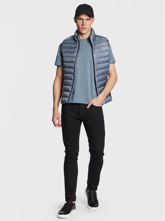 T-shirt Micro Logo Interlock K10K109894 Blu