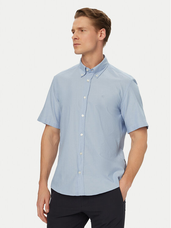 BOSS Koszula H-Liam 50560404 Niebieski Regular Fit