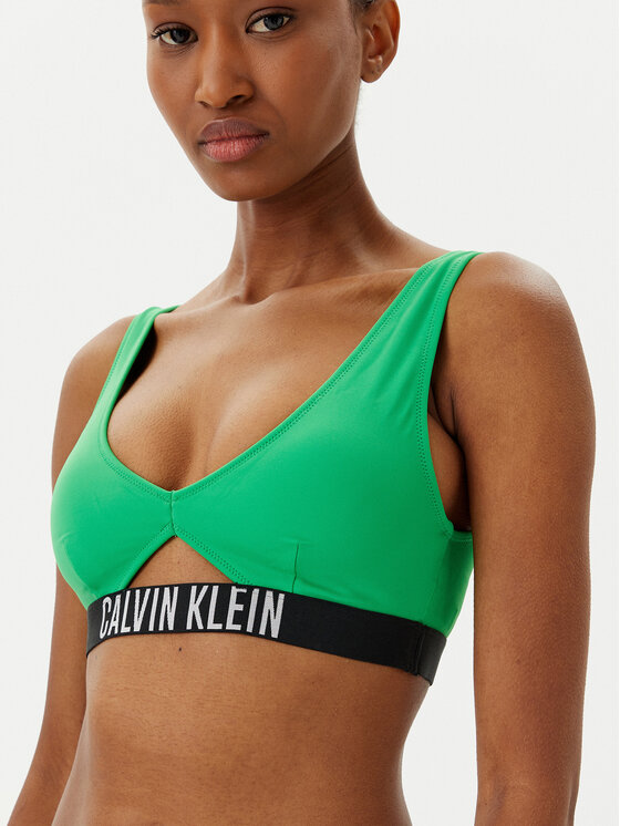 Calvin Klein Swimwear Calvin Klein Swimwear Bikini pezzo sopra KW0KW02745 Verde