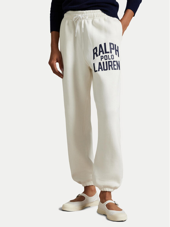 Polo Ralph Lauren Polo Ralph Lauren Pantaloni trening 211971758002 Alb Tapered Fit