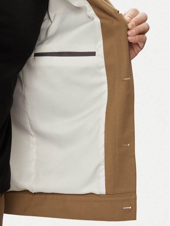 HUGO HUGO Hemdjacke Juliano243F1 50555258 Beige Slim Fit