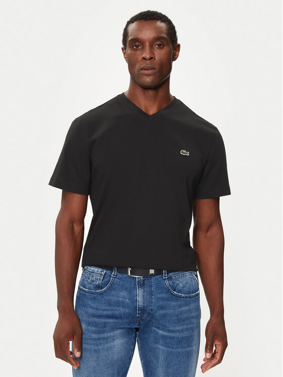 Lacoste T-krekls TH5077 Melns Regular Fit